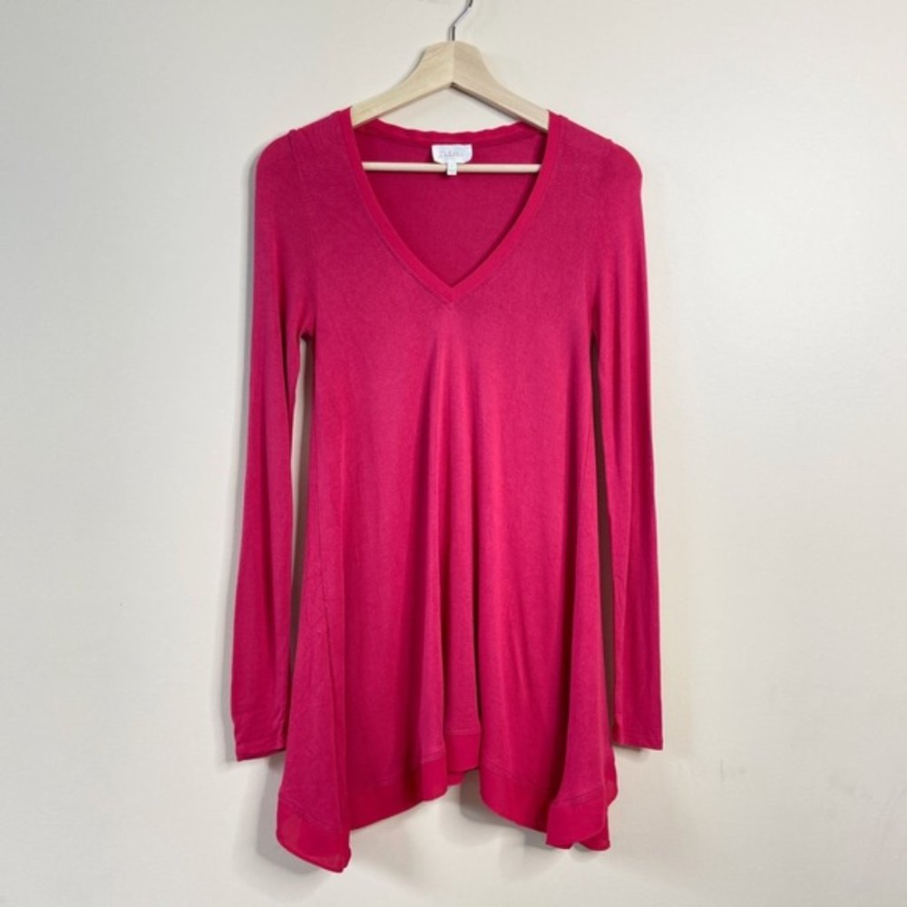 Anthropologie Deletta Lokka Pink Tunic Top Small